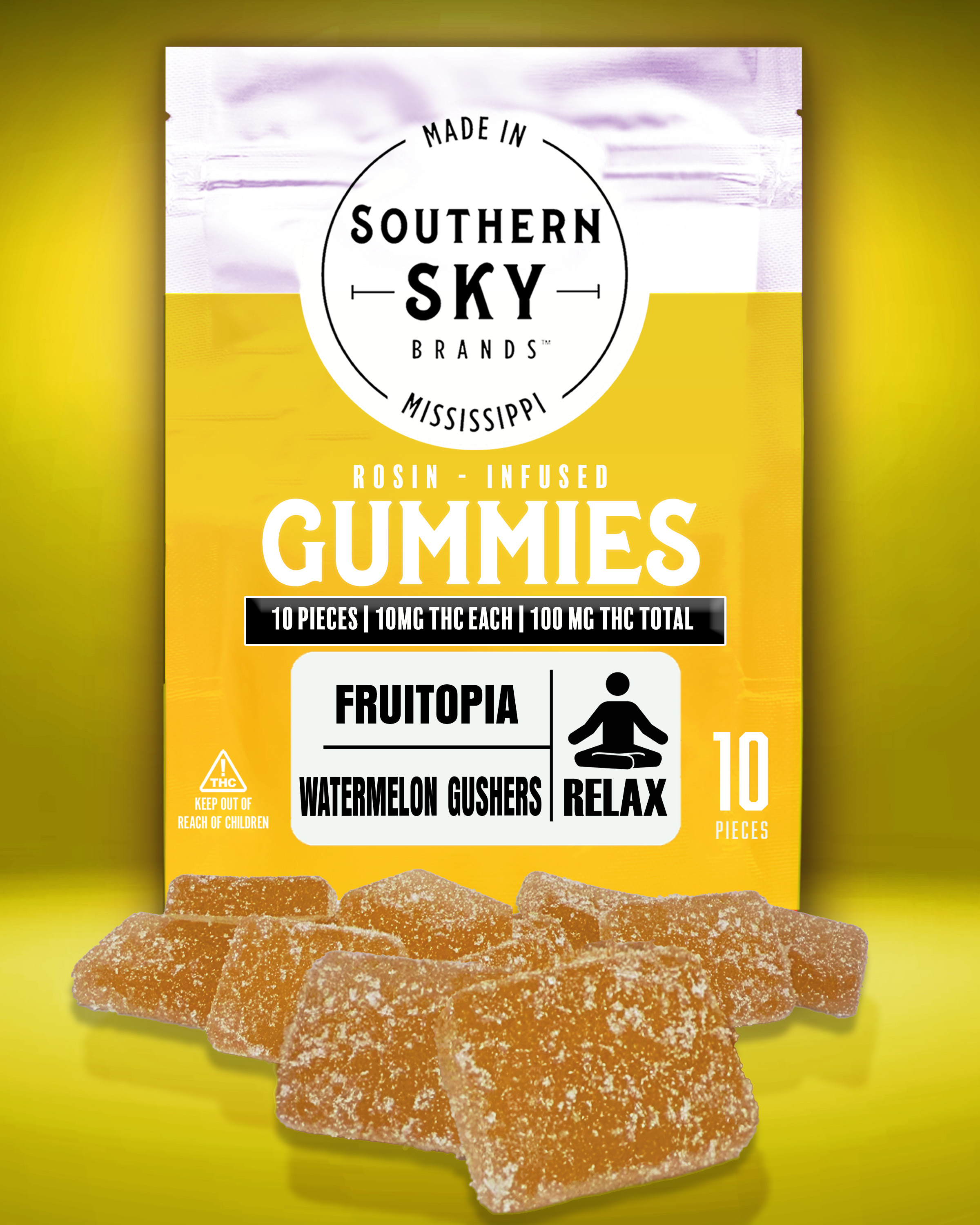 100mg | Frutopia Watermelon Gushers | Rosin Infused