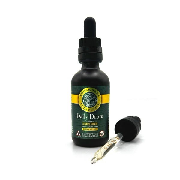 Sunrise Punch RSO Daily Drops CBG:CBD:THC 5:1:1 25mL