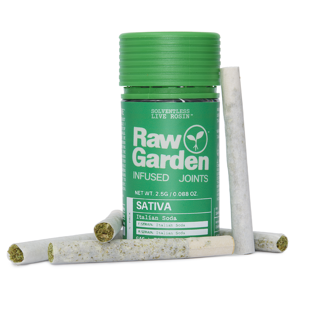 Raw Garden - Sweet Gravy (h) - Live Rosin Infused Pre-rolls - 5pk/2.5g