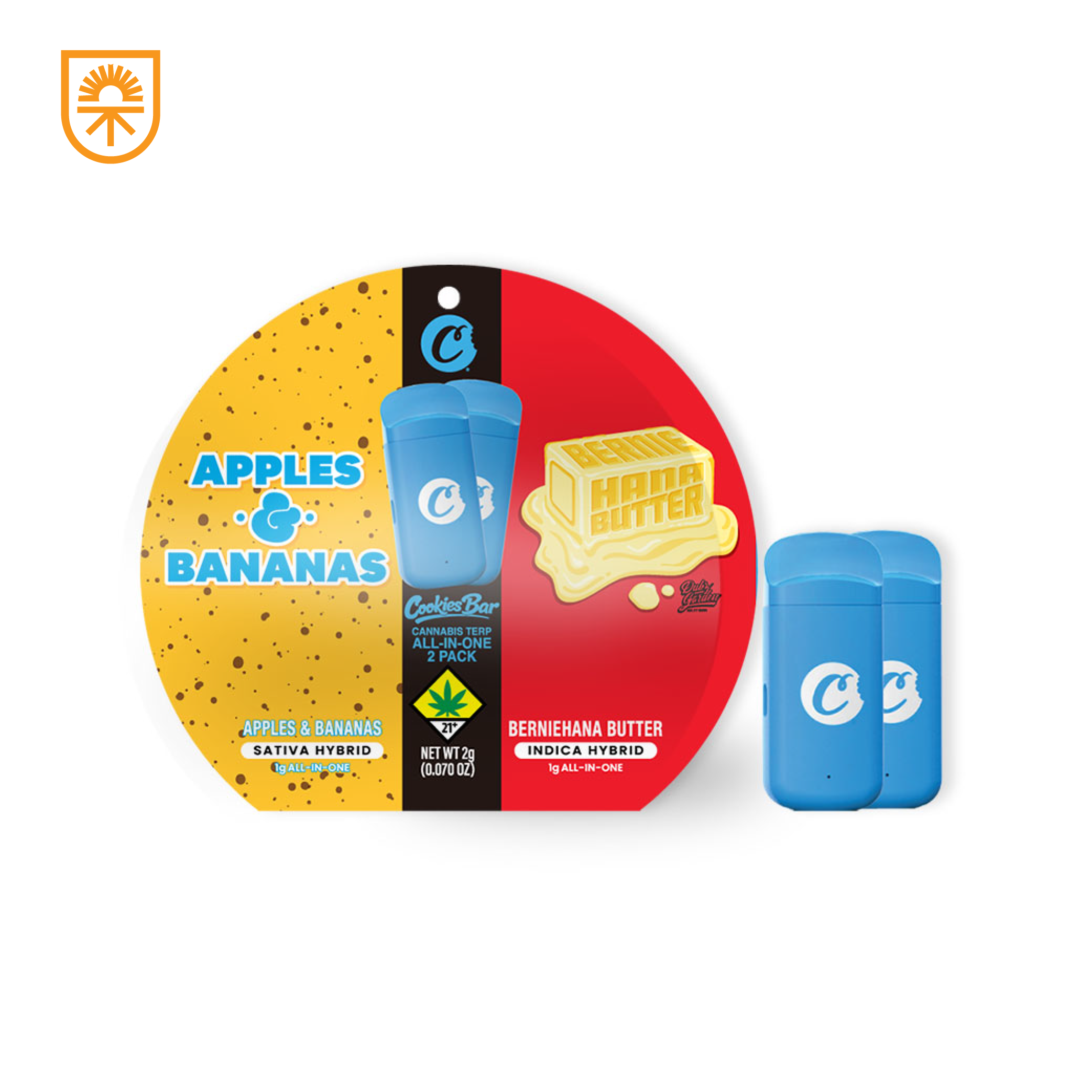 Apples & Bananas x Bernie Hana Butter - Cookies - Bar - All-In-One 2 Pack - 2g