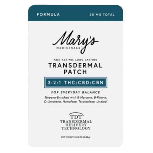 Mary's Medicinals Transdermal Patch 15mg THC : 10mg CBD : 5mg CBN