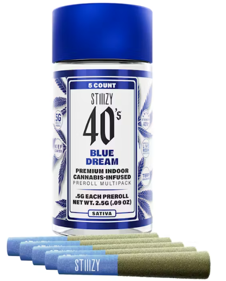 Stiiizy 40's - Blue Dream - 5ct Infused Blunts