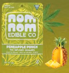 Nom Nom - Pineapple Punch Live Resin Gummies 200mg