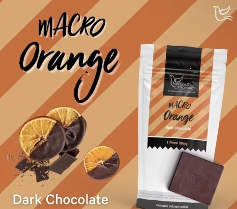 Orange Dark Chocolate Square | 100mg