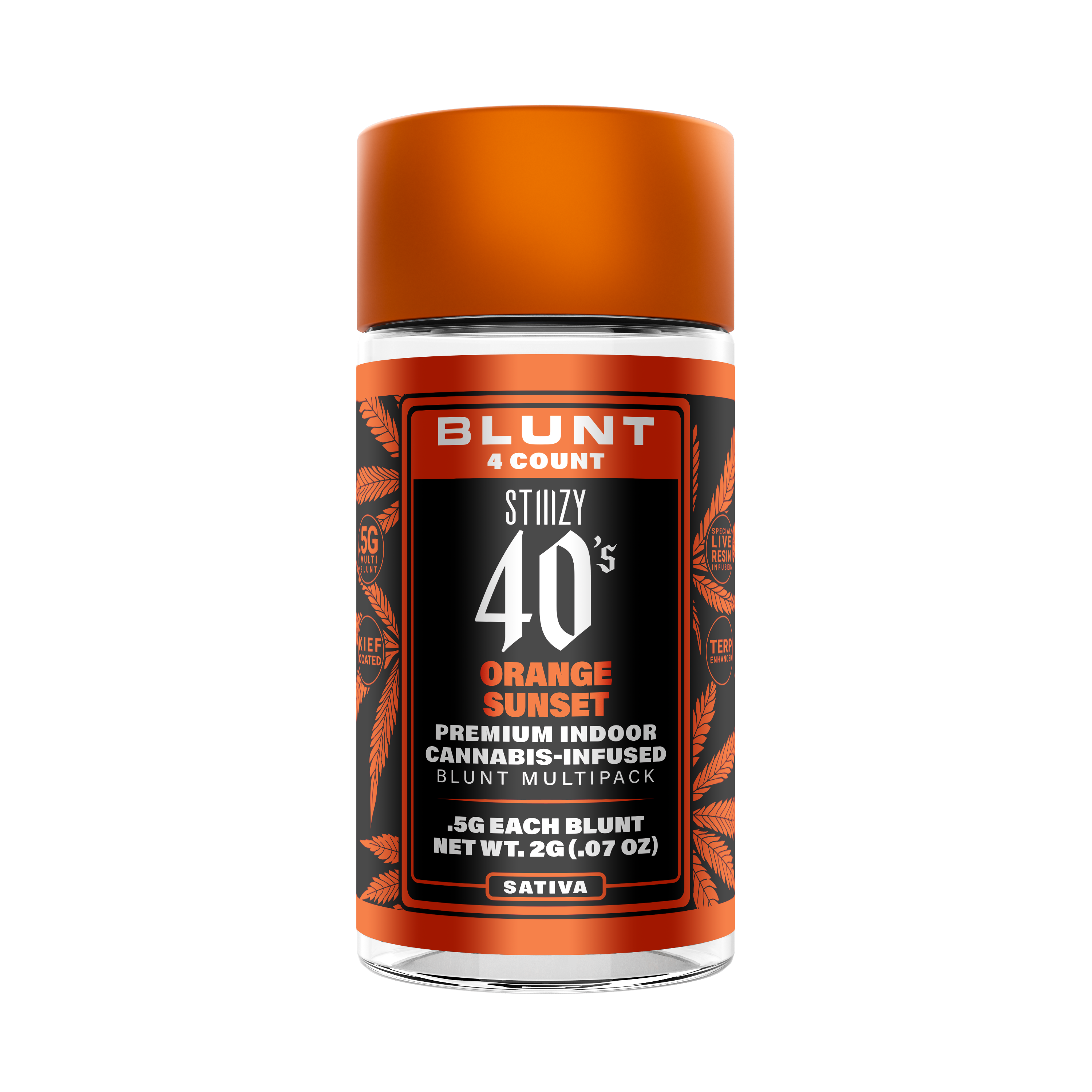 Orange Sunset 40’s Infused Blunt 4-pack | 2g
