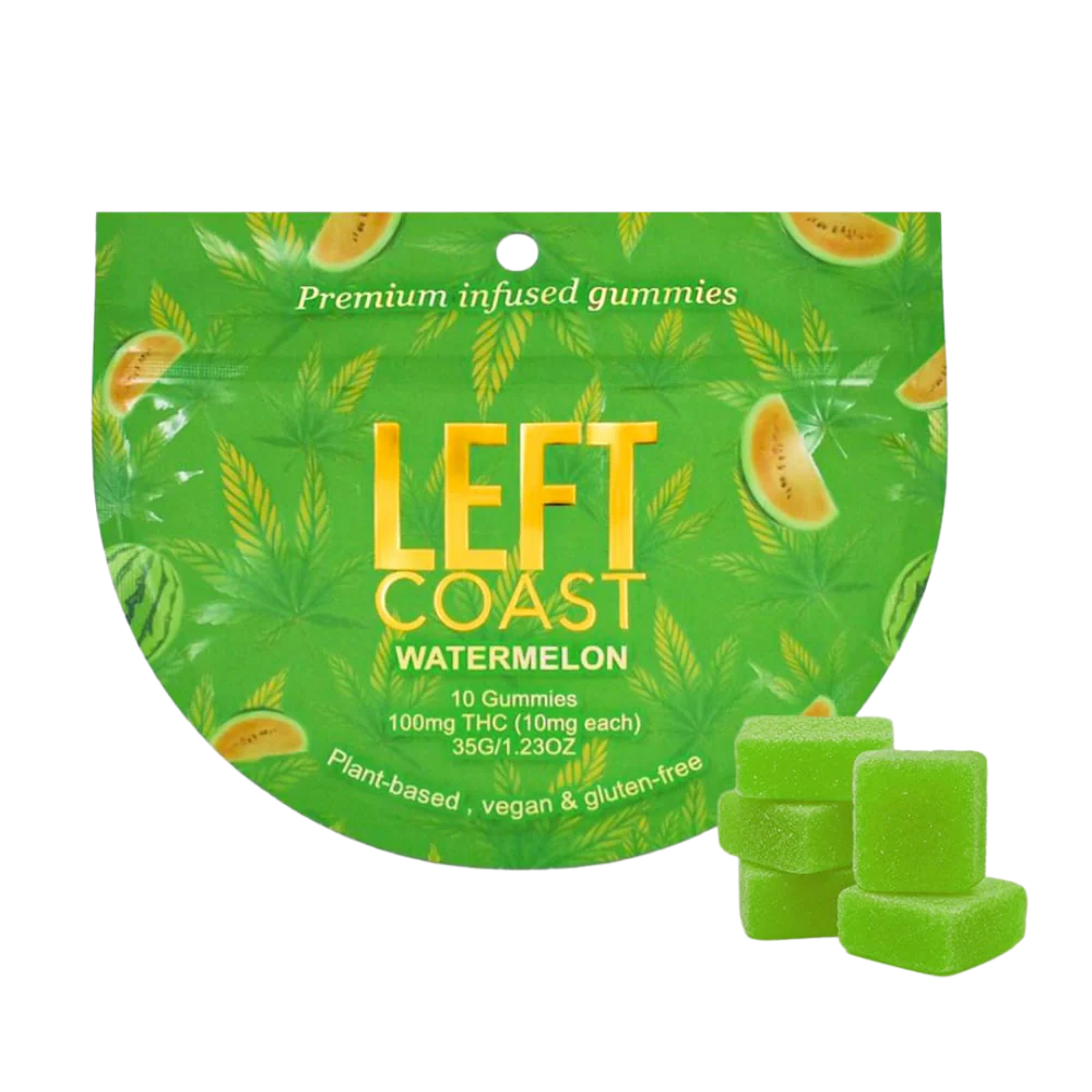 Left Coast | Watermelon | Gummies | 10ct | .1g by Left Coast - edibles cannabis product