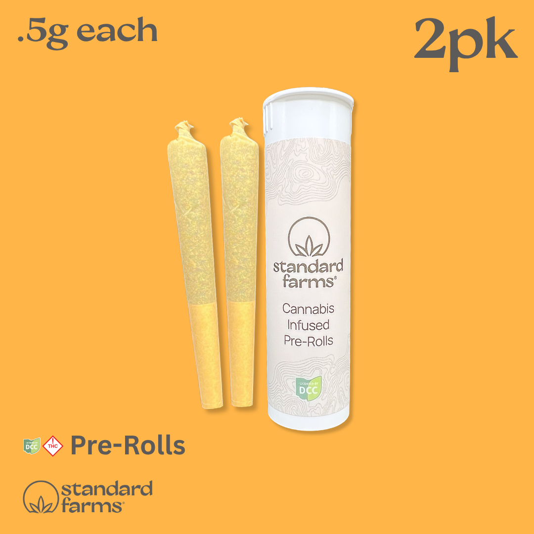 Bubble Hash Infused Pre Rolls (SSU) | 2pk | 1g