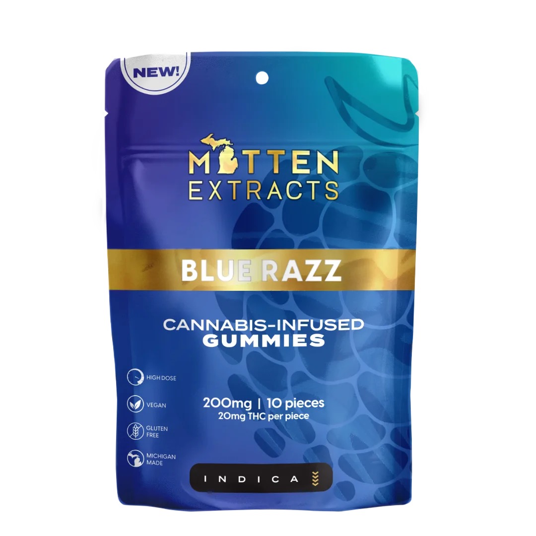 Mitten Extracts | 200mg Gummies | Blue Razz