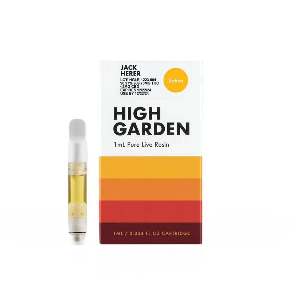 High Garden | Jack Herer | Live Resin Cartridge 1ML
