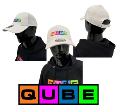 White Hat Embroidered Logo Adjustable