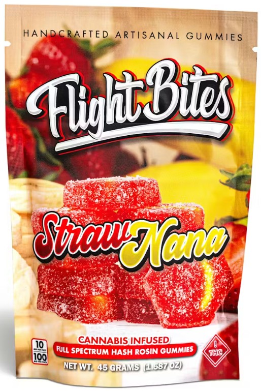 Strawnana Hash Rosin Gummies 10pk