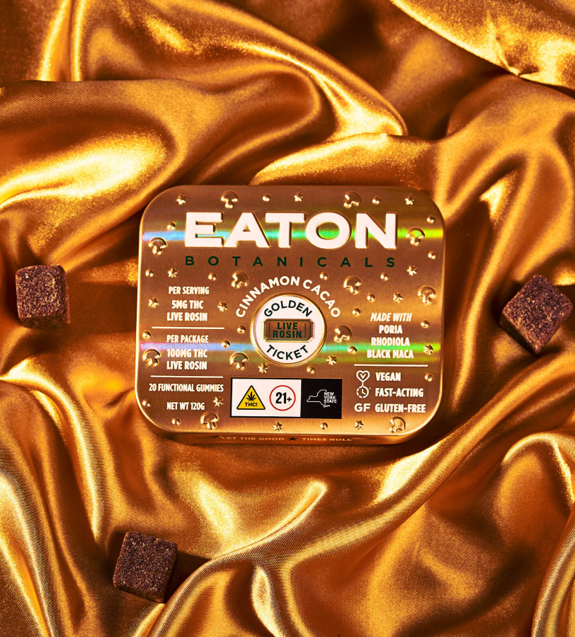 Eaton Botanicals Golden Ticket Cinnamon Cacao 20pk 5mg Rosin Gummies