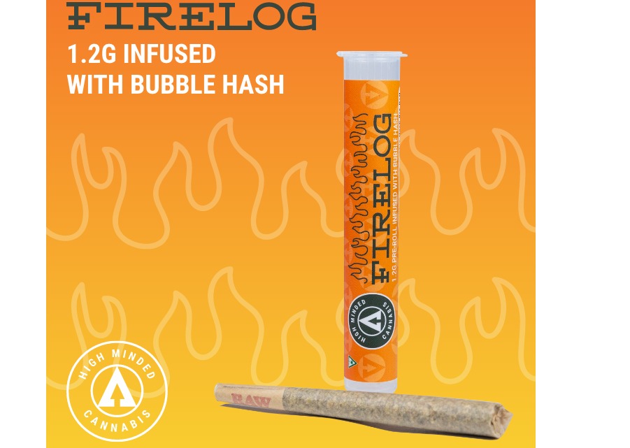 Firelog - Bubble Hash Pre-roll 1.2g - Lemon Cherry Pie