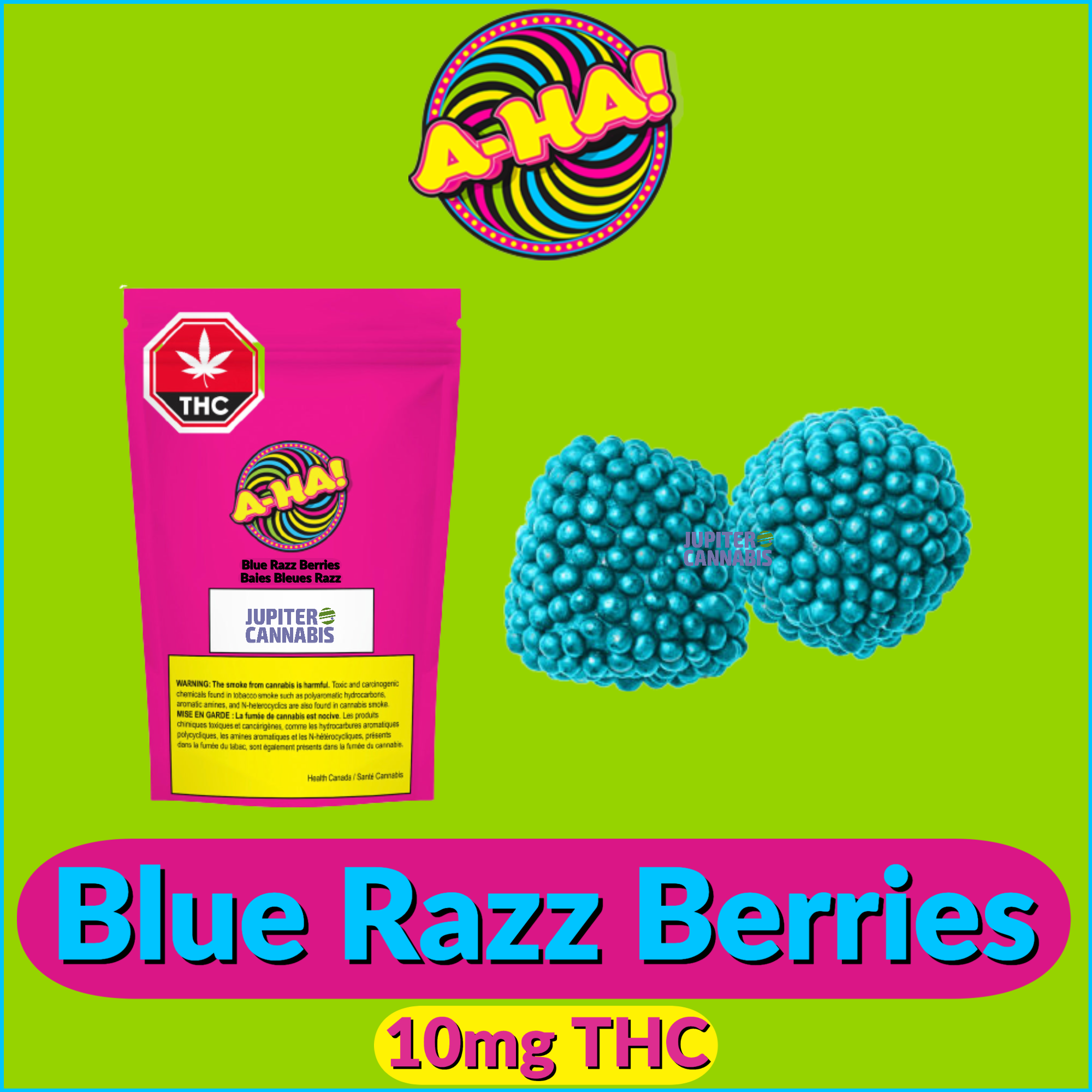 A Ha Electric Blue Live Rosin Soft Chews 10pk