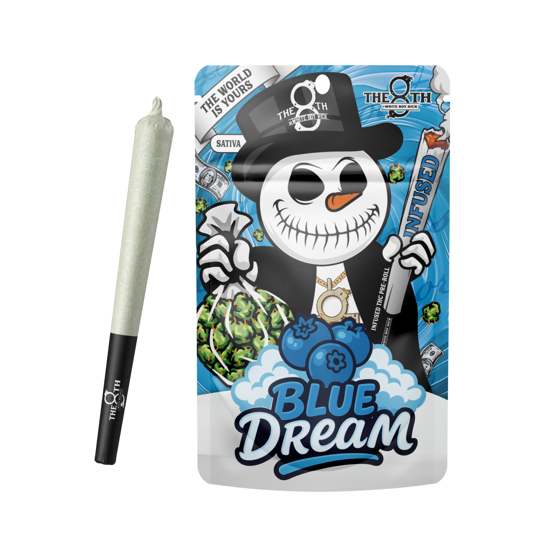 White Boy Rick - 1.2G Infused Preroll - Blue Dream