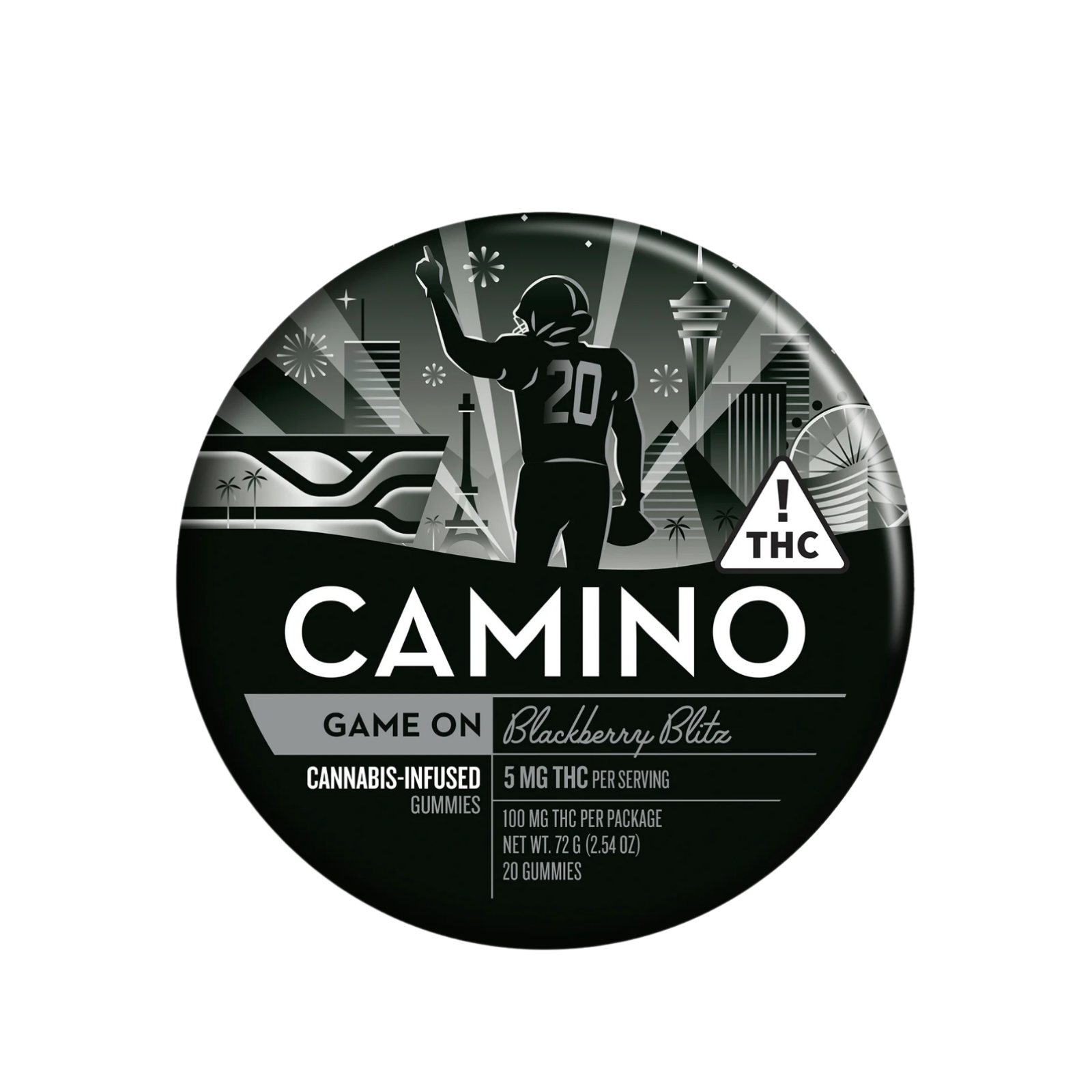 Kiva Camino Blackberry Blitz 100mg Gummy