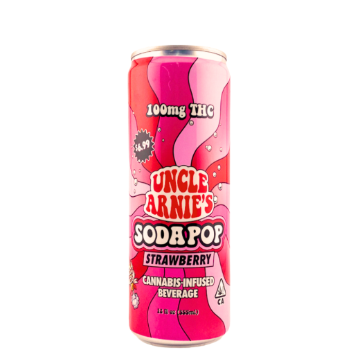 Uncle Arnies Strawberry Soda Pop 100mg