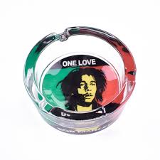 Glass Ashtray Rasta