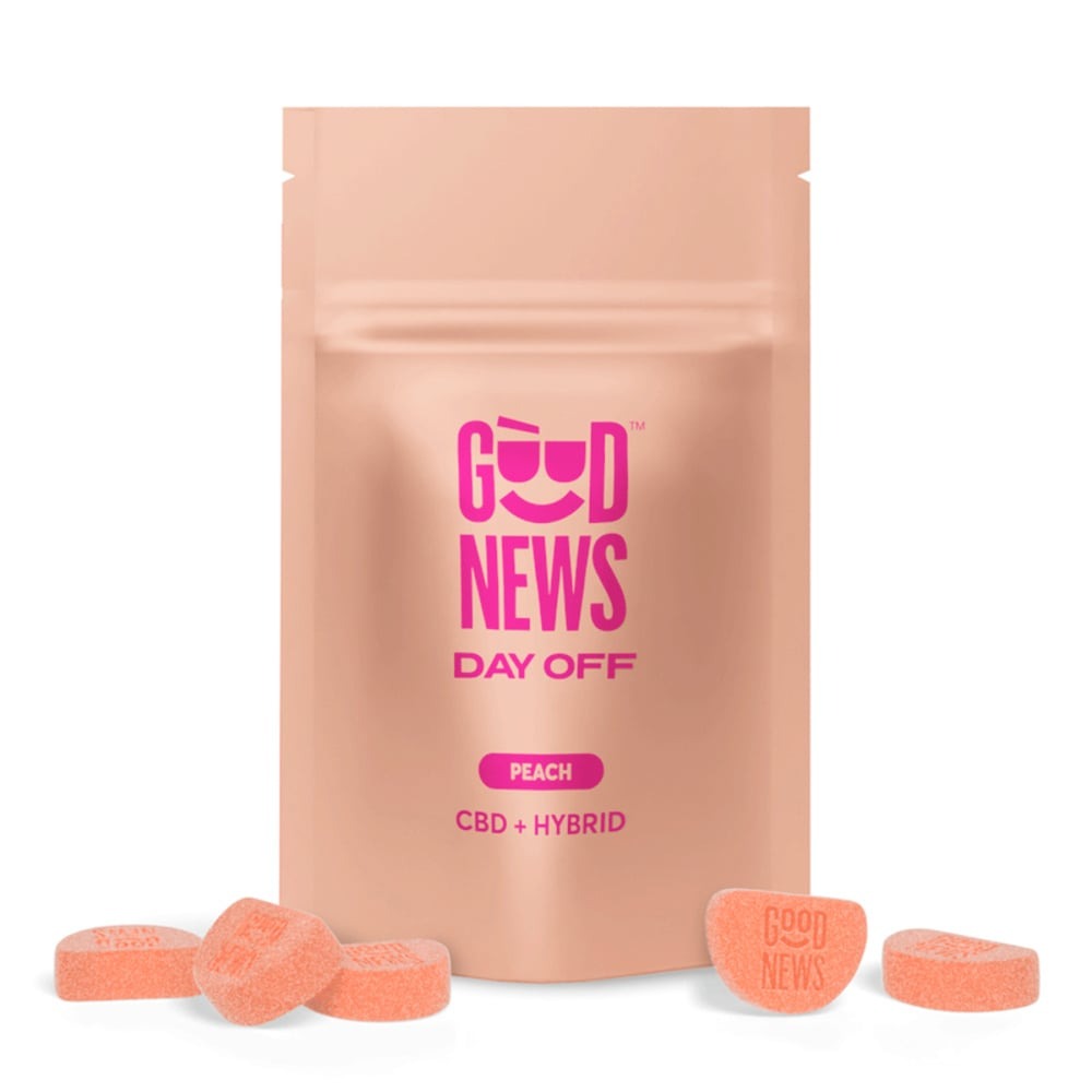 Day Off [Peach] 1:1 CBD/THC | Gummy | 100mg | 20pk
