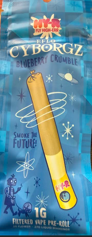 Blueberry Crumble | Cyborgz Infused Pre-Roll | 1.27g | Indica