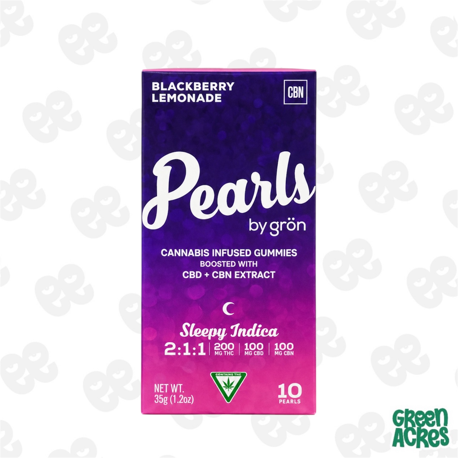 Pearls: Blackberry Lemonade 2:1:1 THC:CBD:CBN 200mg Gummies
