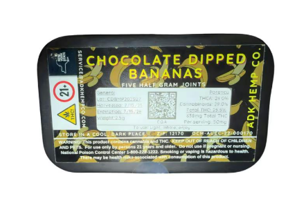 Chcolate Dipped Bananas Pre Rolls