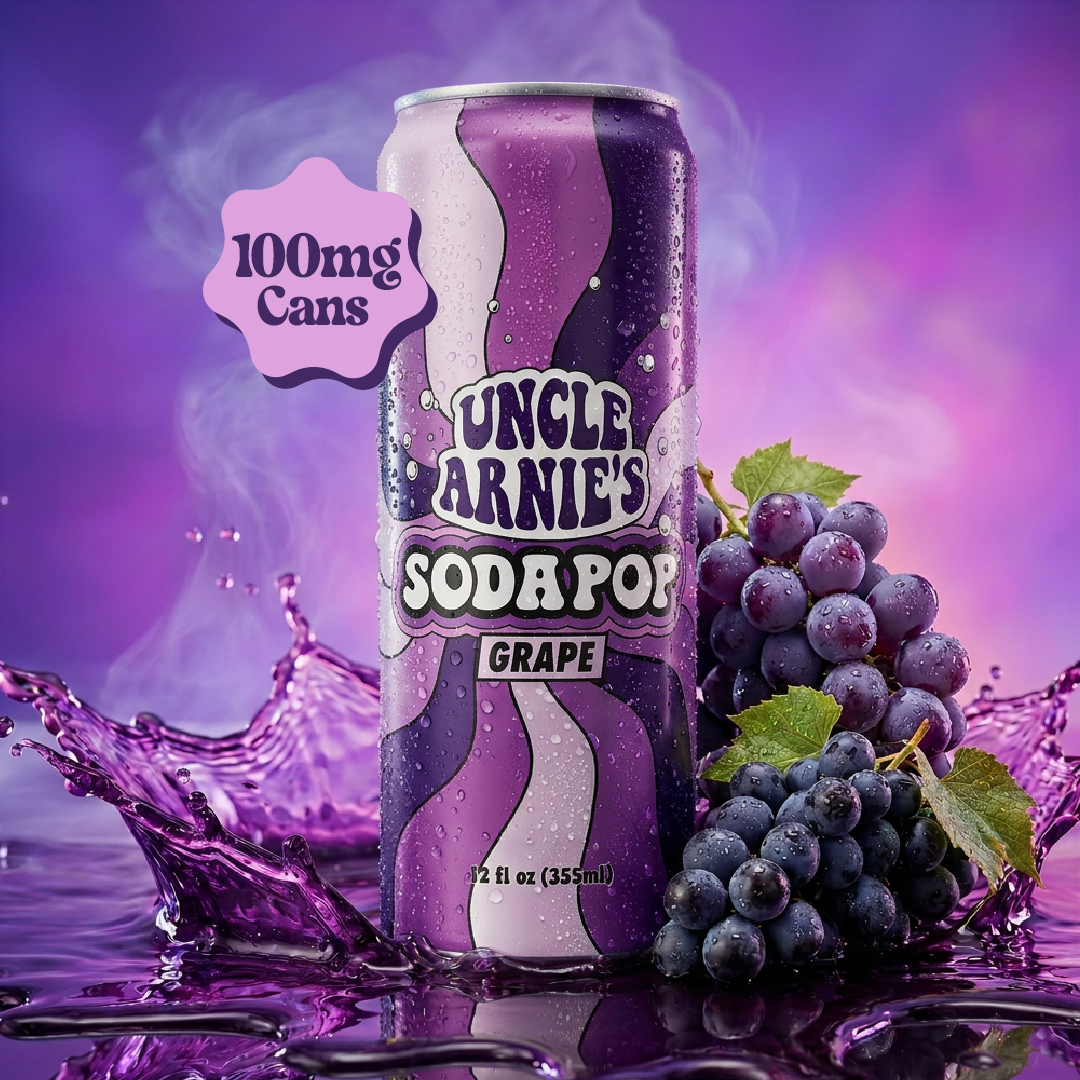 Uncle Arnie's 12oz 100mg Grape SodaPop