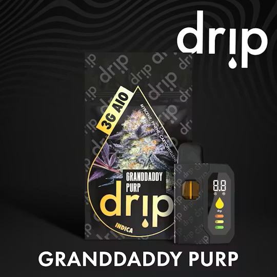 Drip Granddaddy Purp Distillate Disposable