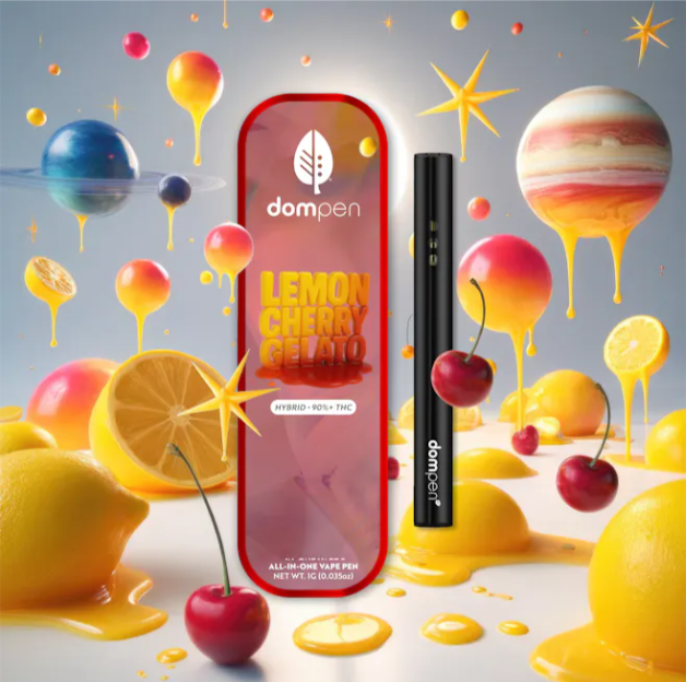 Dom Pen: Lemon Cherry Gelato 1G Vape Disposable