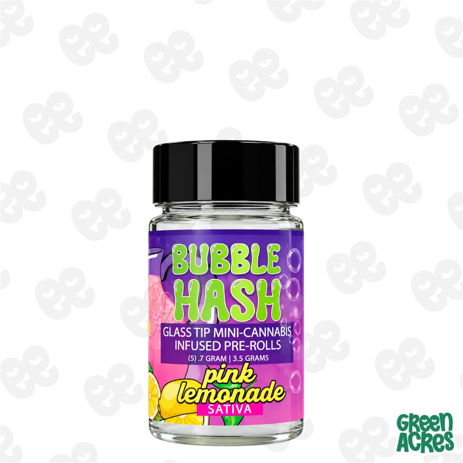 Amnesia: Pink Lemonade 5 Pack Bubble Hash Infused Prerolls (5x0.7G)