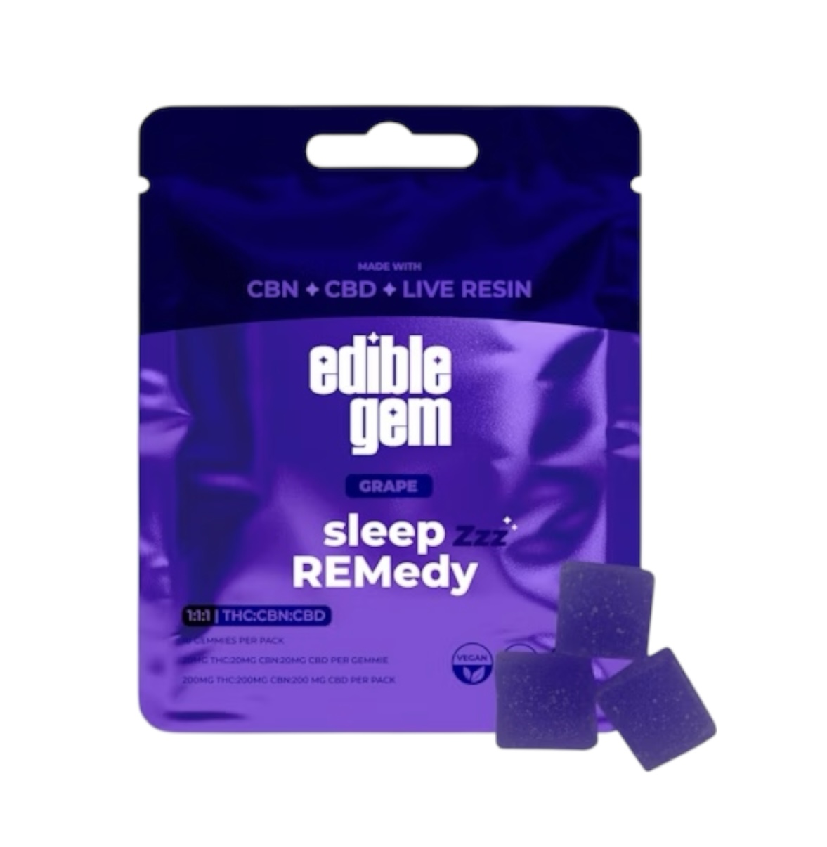 Grape Thc Cbn Cbd 10x20mg