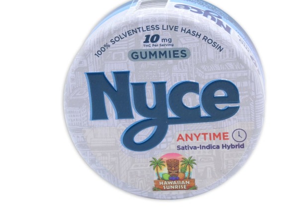Nyce - Hawaiian Sunrise Solventless Live Hash Rosin Gummies 10pk - 100mg