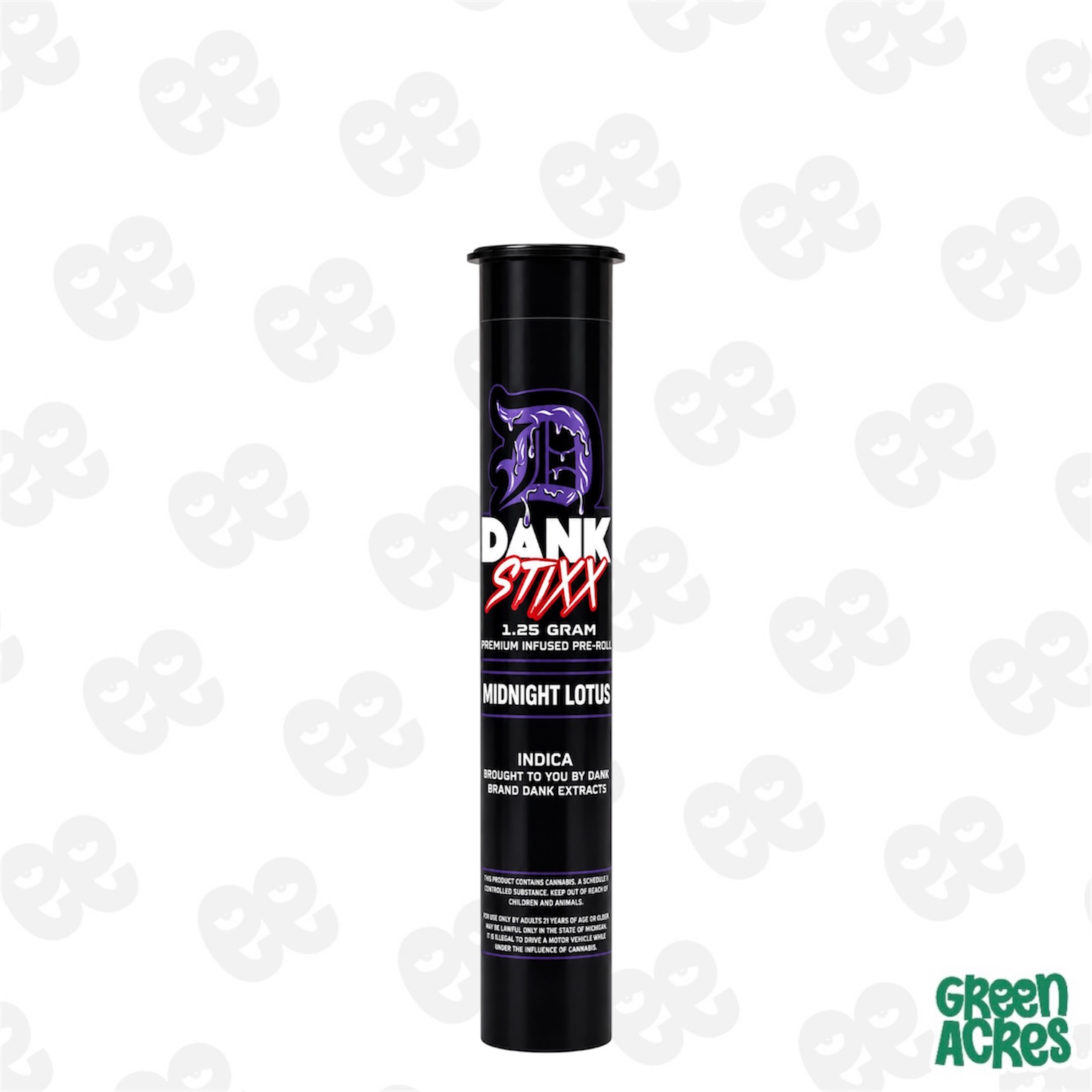 Dank: Midnight Lotus Stixx 1.25G Infused Preroll