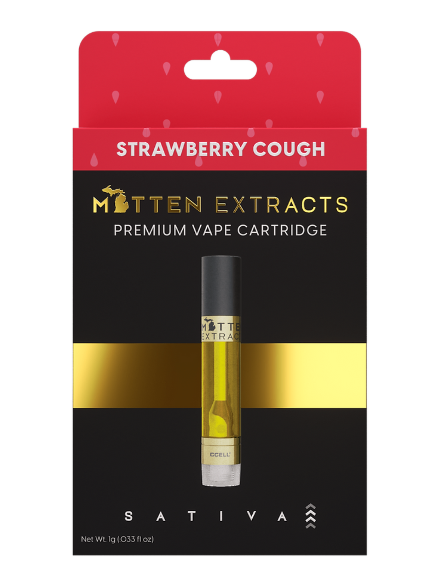 Mitten Extracts - Strawberry Cough - 1g Cart