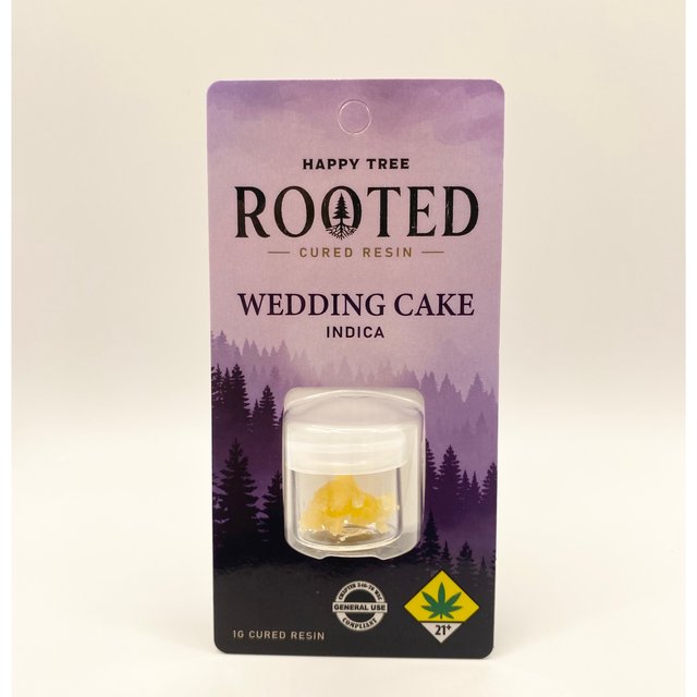 Rooted Wedding Cake (Indica) 1g Cured Resin Badder