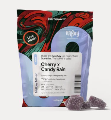 MFNY | Cherry x Candy Rain | Live Rosin Gummies | 100mg