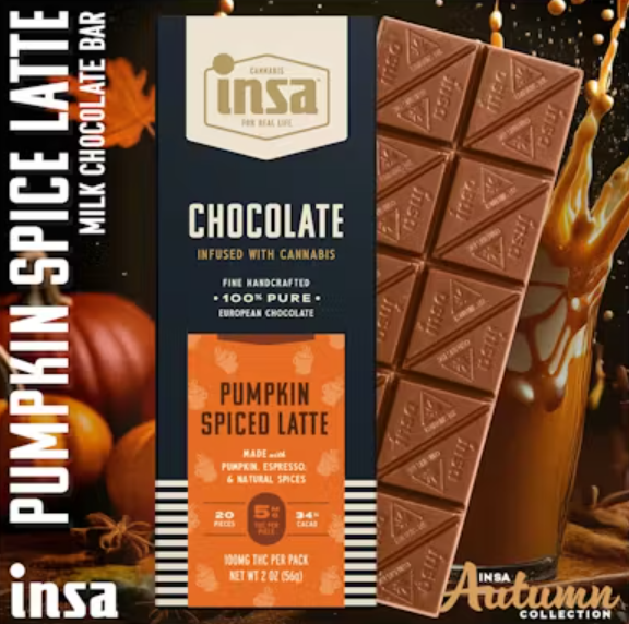 Pumpkin Spice Latte | 100mg Chocolate Bar