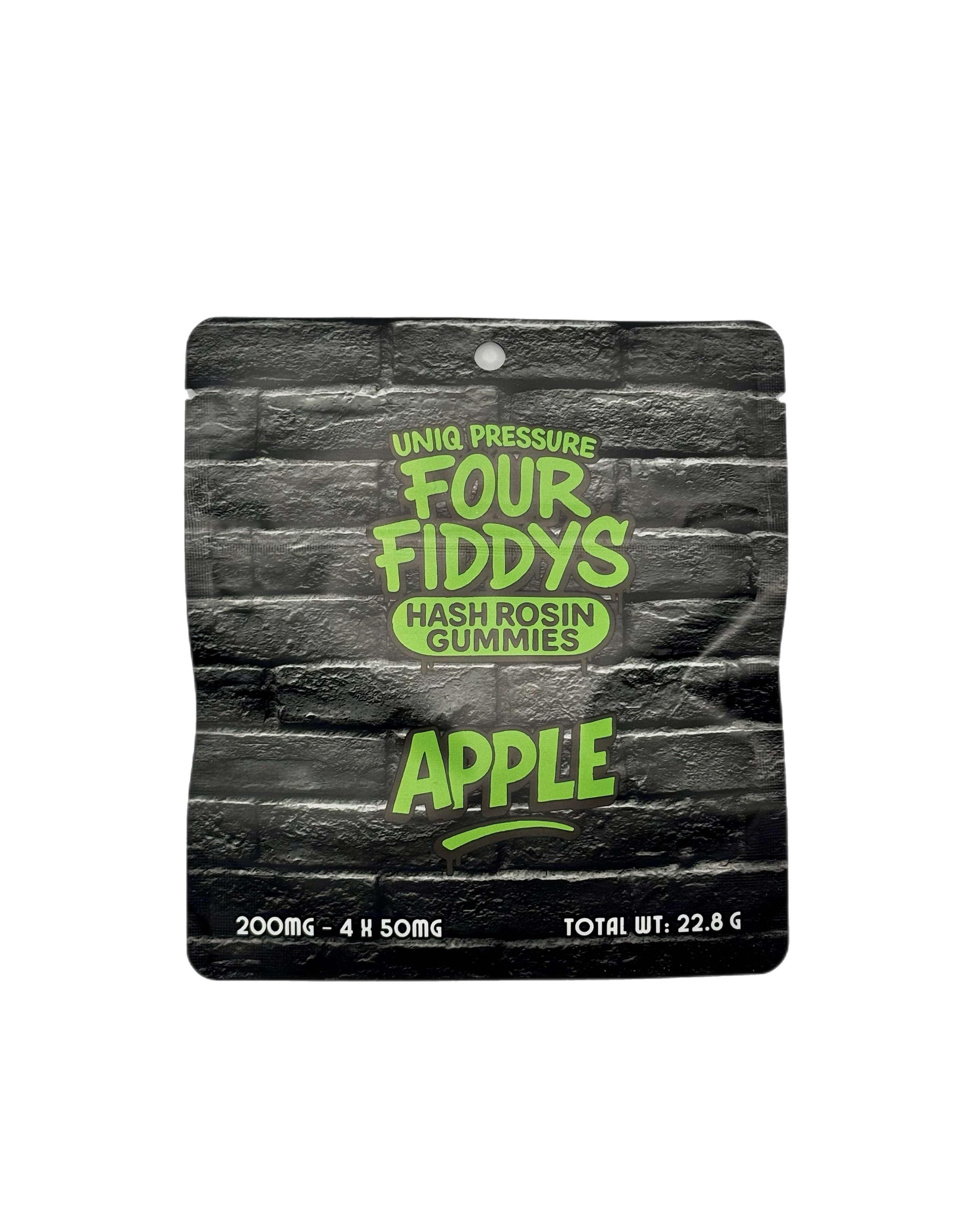 FOUR FIDDYS | GREEN APPLE | HASH ROSIN GUMMIES | 200MG