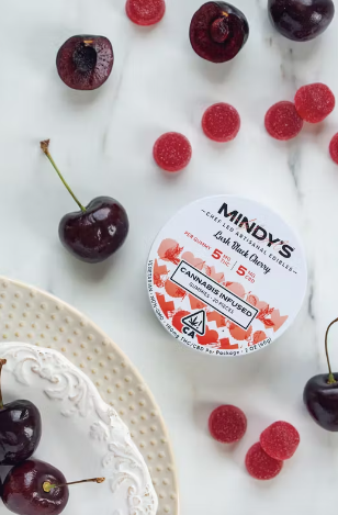 MINDY'S LUSH BLACK CHERRY 1:1 CBD GUMMIES 20PK 100MG