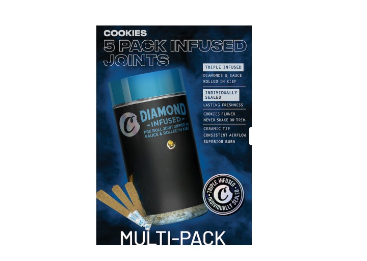 Cookies - London Pound Cake Kief Coated Infused Preroll 5pk - 2.5g