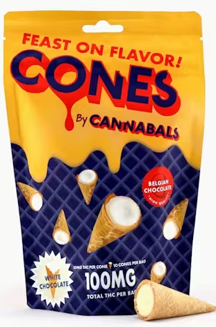 Cannabals | White Chocolate Cones 10 Pack