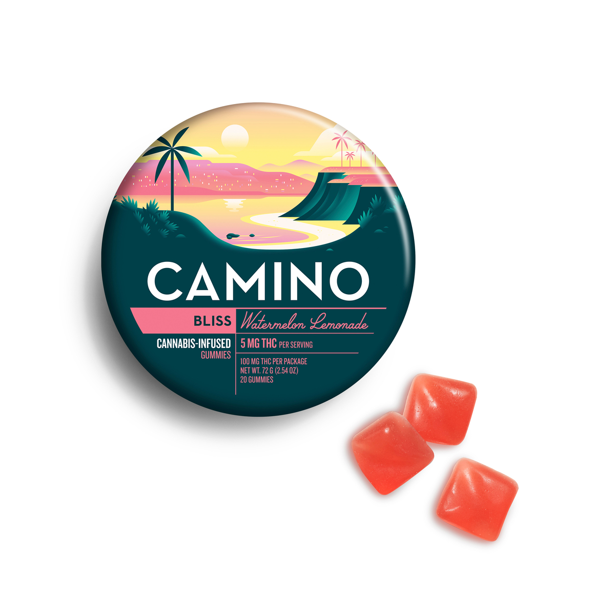 Camino Watermelon Lemonade 'Bliss' Gummies
