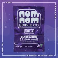 Nom Nom Edibles Co. | BLACK & BLUE | SLEEP | 200mg Gummies