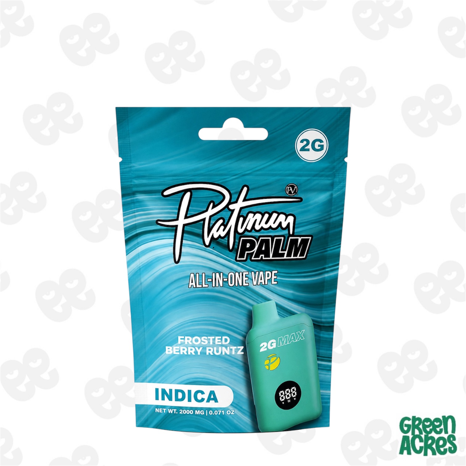 Platinum: Frosted Berry Runtz Palm 2G Vape Disposable