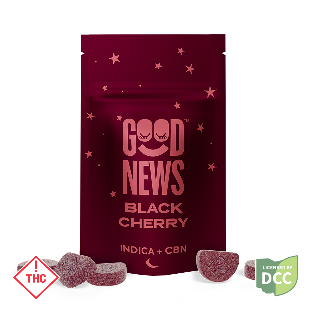 Good News Black Cherry 2 1 Thc/cbn - Gummies 10pk