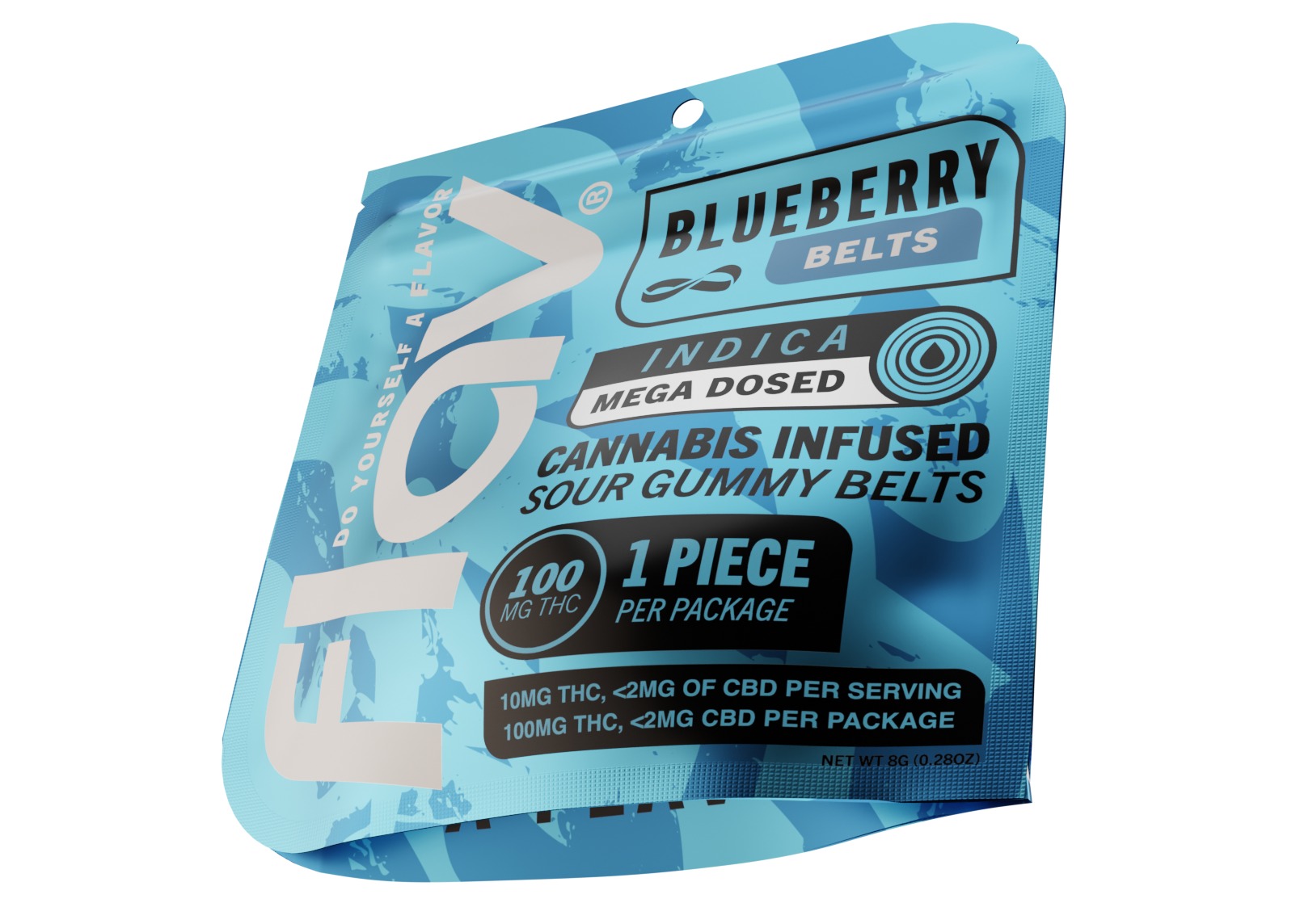 Blueberry | Mega Belt Gummies | 1pk | 100mg