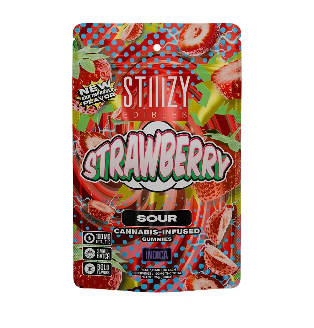 Stiiizy | Sour Strawberry | Indica Gummies 10PK