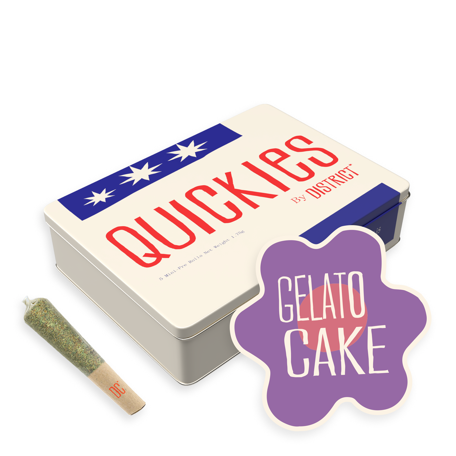 Quickies | Gelato Cake | 0.35g mini joints 5pk