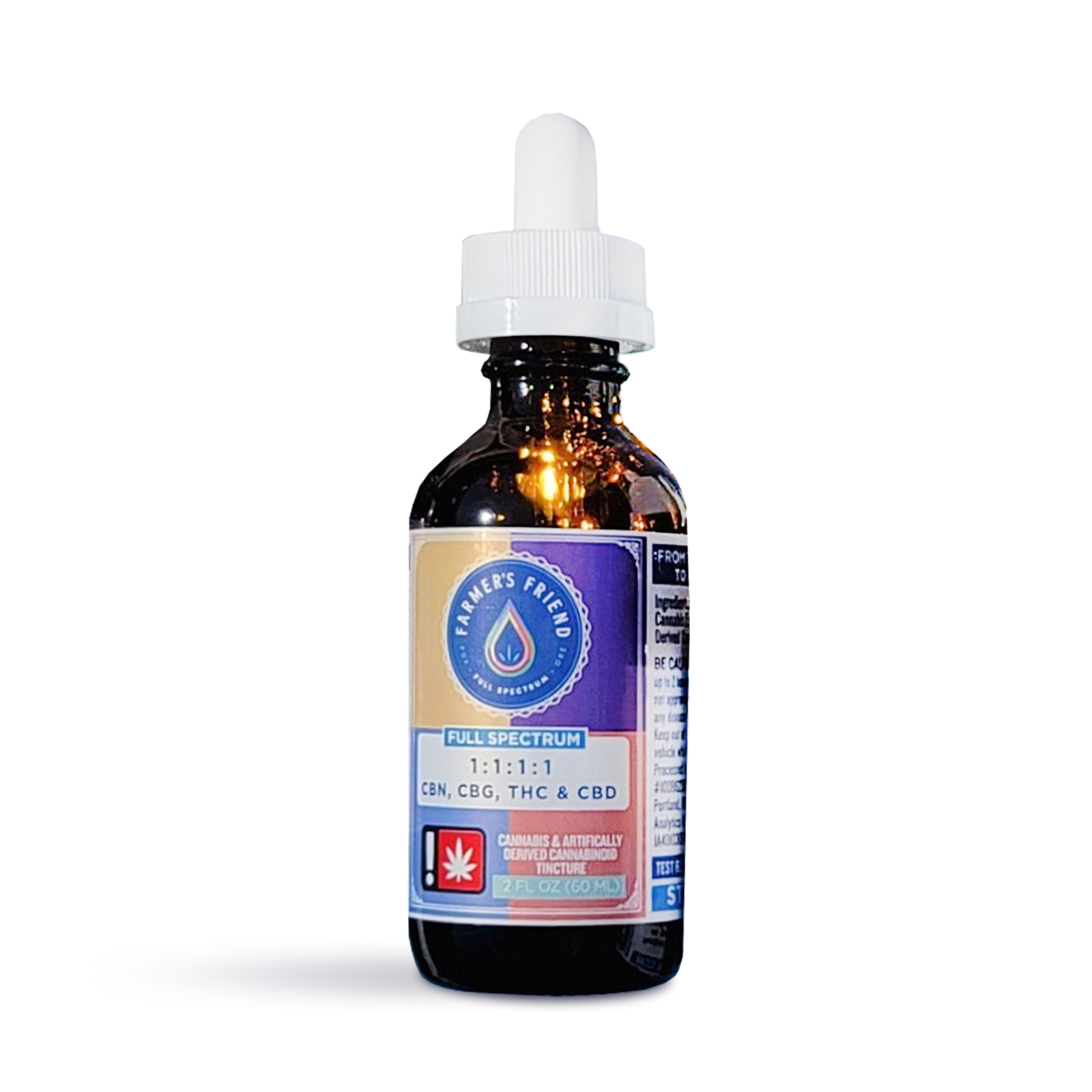 1:1:1:1 CBG/THC/CBN/CBD Tincture - 2oz