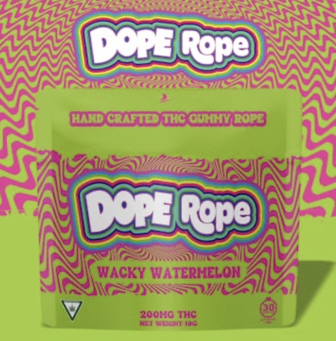 DOPE ROPE | Wacky Watermelon | 200MG | Premium Gummy Rope
